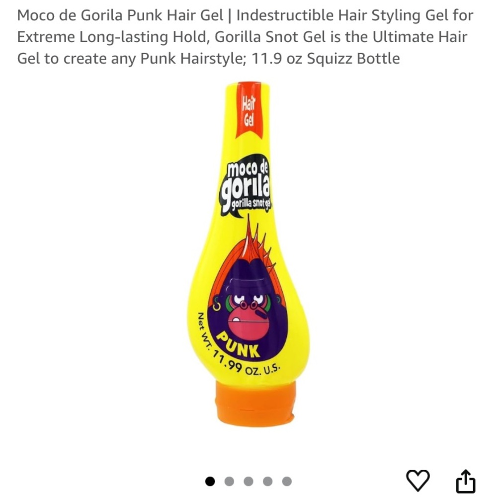 Moco de Gorila Punk Hair Gel - Yellow